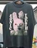 Sonic Youth Retro Band T-shirt Men Women Rock Band Streetwear Oversized Y2k Short Sleeve Fan Gift Printed Pattern Daily T-shirts