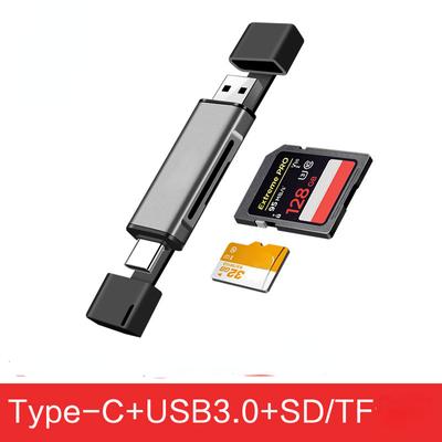 Портативное устройство чтения карт памяти USB 2.0/3.0 Type-C TF/SD для ПК и телефона