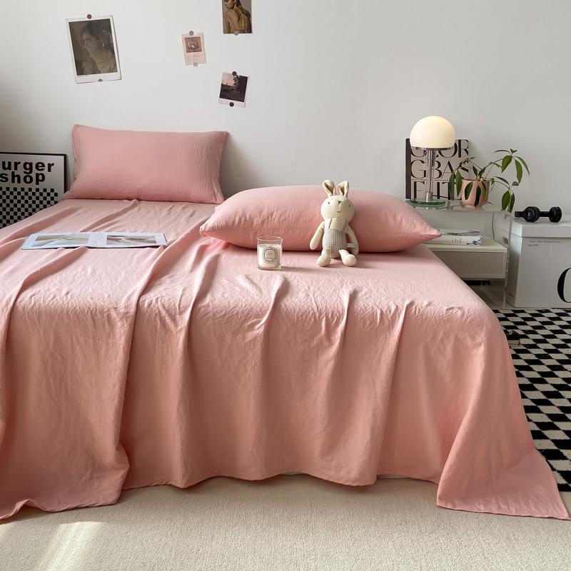 Однотонная простыня Мягкая плоская простыня Домашнее постельное белье sabanas para cama Взрослые Детская комната Простыни (Нет наволочки)
