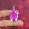 Розовый мистический топаз 925 сплошной стерлингового серебра кулон, ручная работа драгоценный камень кулон ювелирные изделия, подарки для жены абсолютно новый кулон