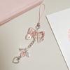 Love Pendant Love Heart Pendant Phone Strap Sweet Bowknot Phone Chain Key Chain Pendant  Gift
