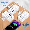35 Вт PD быстрое зарядное устройство многопортовый USB C концентратор адаптер быстрое настенное зарядное устройство для iPhone Samsung EU US UK Plug мобильный телефон зарядное устройство типа C