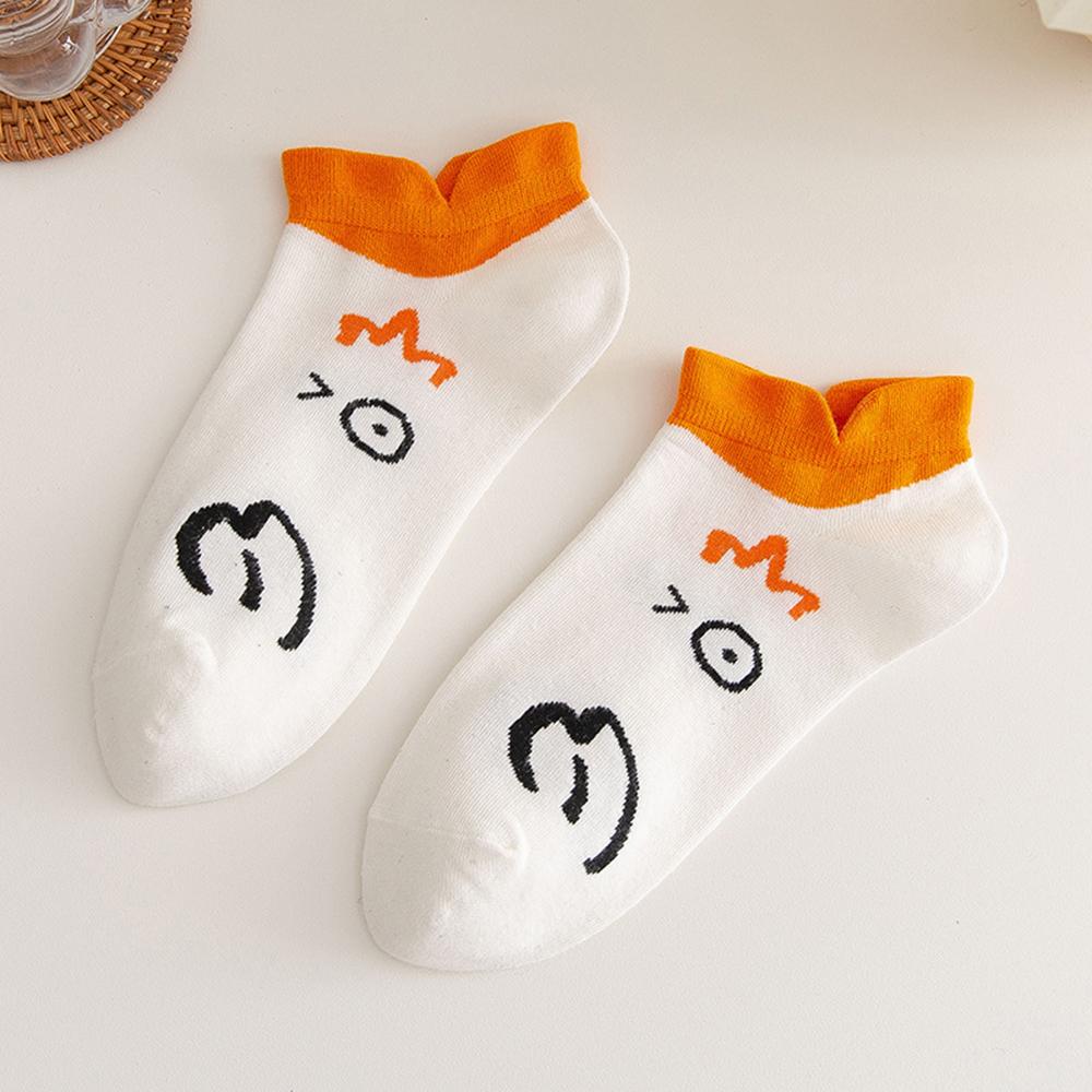 Cute Thin Cotton Japanese style Summer Shallow Mouth Cartoon Duck Socks Sock Slippers Hosiery