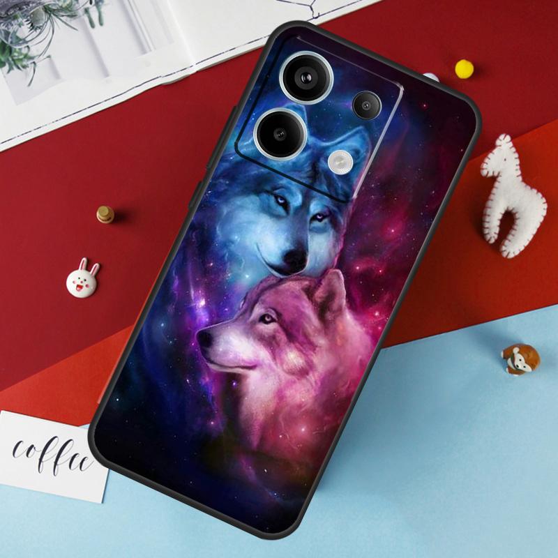 Чехол 'Животное Волк Галактика' для Xiaomi Redmi Note 14 13 Pro 12 11 10 15 Pro Plus Redmi 15 10C 12C 13C 14C 15C