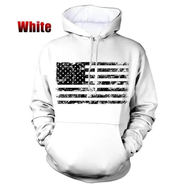 Американский флаг US Dream Emblem Hoodie Мужская одежда 3D Printed USA Spirit Hoodies Women Harajuku Fashion y2k Pullover Hooded Hoody