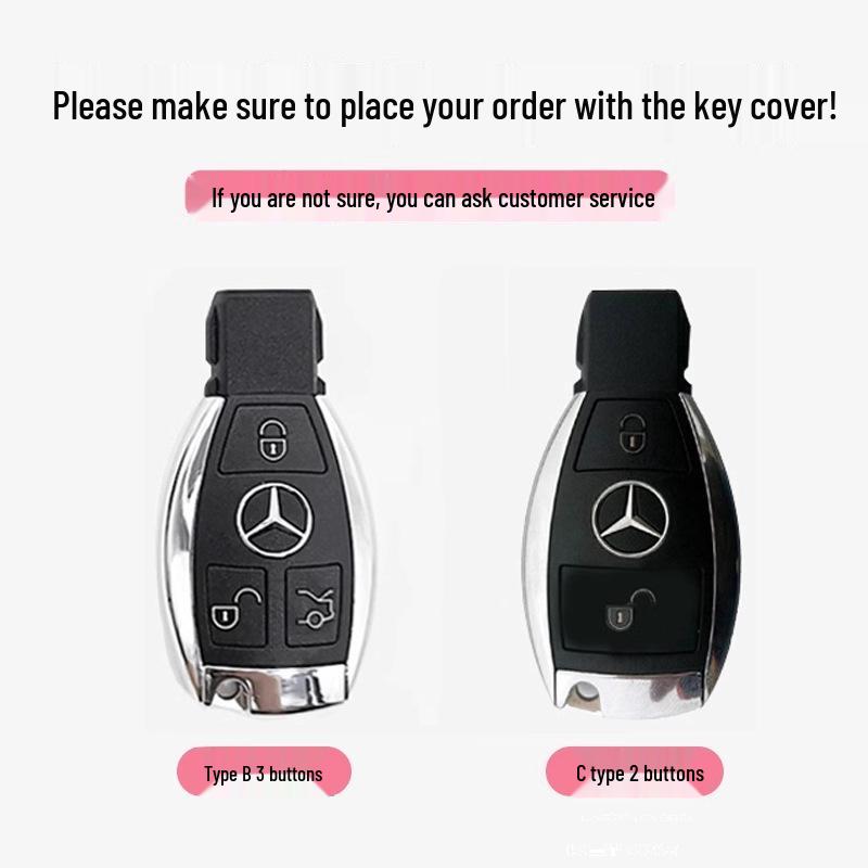 Mercedes Key Cover for C260, CLA, GLC260, V260, C200, GLK300, GLA, E260 Models