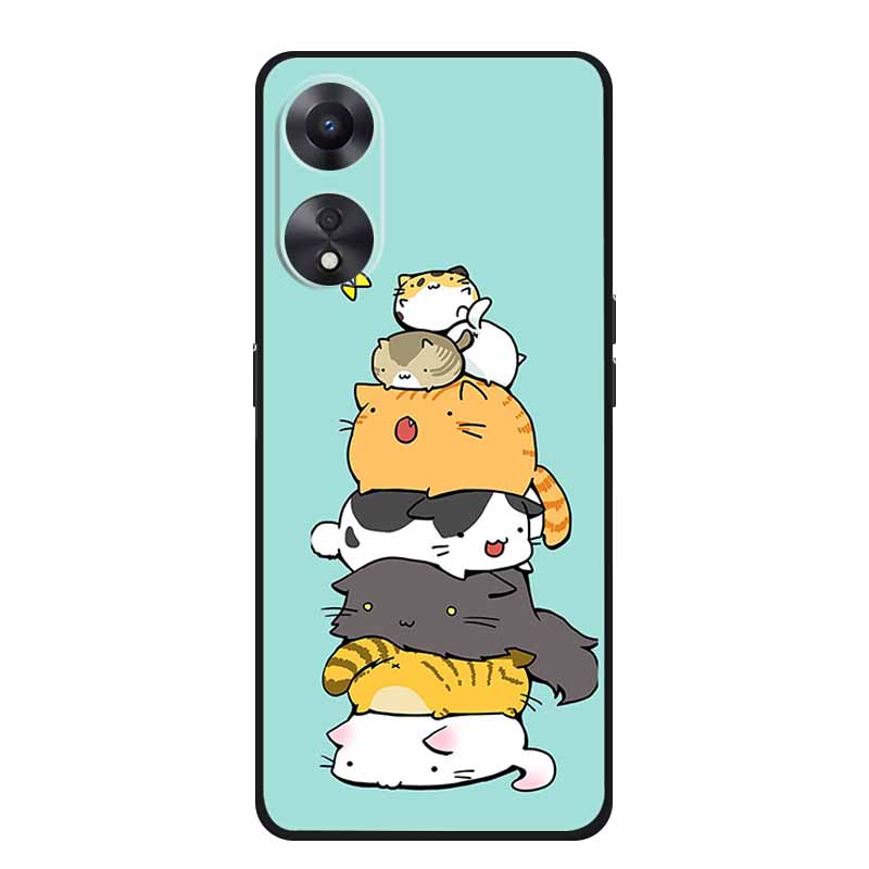 Чехол для OPPO A78 5G Модный силиконовый мягкий ТПУ задняя крышка для Oppo A58 A58X 5G OPPOA78 5G Чехлы для телефонов Ударопрочный CPH2483 Fundas