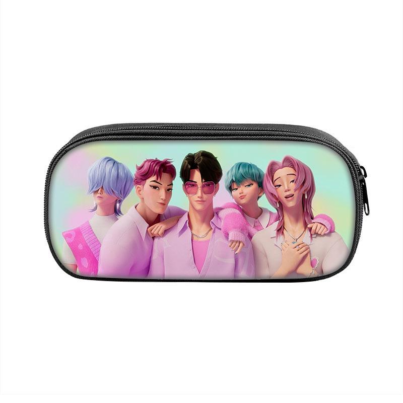 Пенал Demon Hunters K-Pop Пенал для детей младшего и среднего школьного возраста Сумка для хранения CLE
