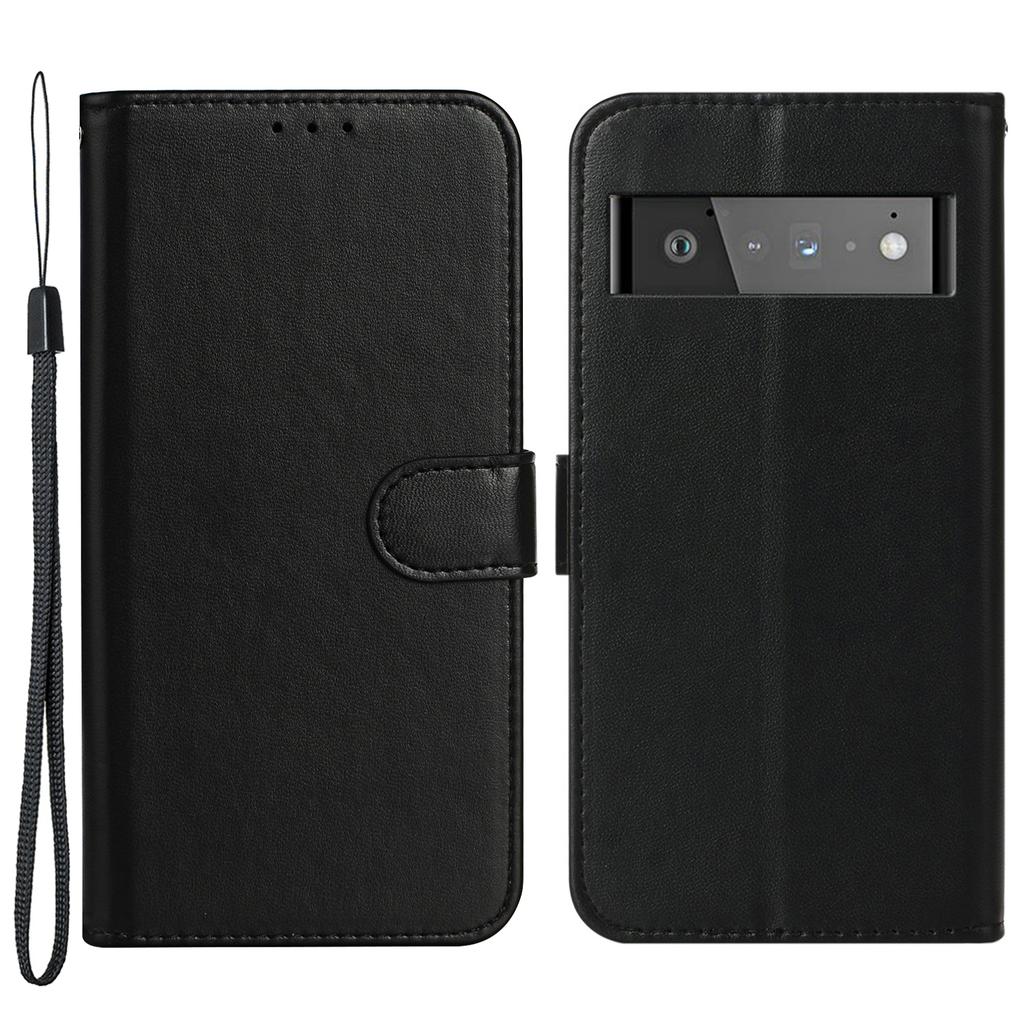 B40 For Google Pixel 6 Pro 5G Wallet Stand Phone Cover PU Leather+TPU Slim Smartphone Case