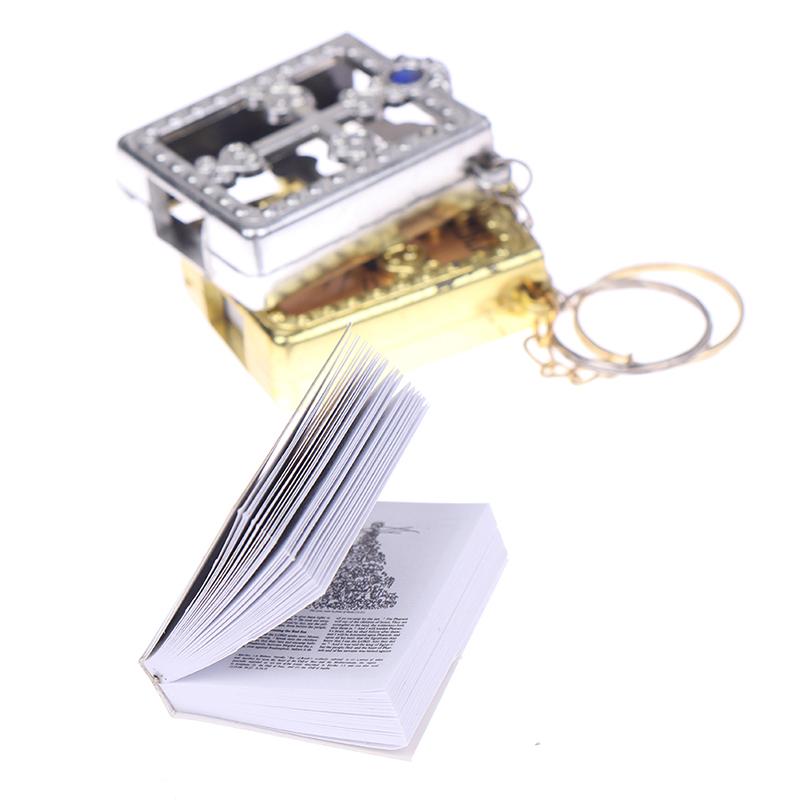 Мини-брелок с Библией, религиозный христианский брелок с крестом Иисуса, молитвенный подарок