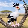 Игрушка-плед Секретарь Мягкий Пушистый Плюшевый Зверь Мультяшная Мягкая Игрушка Милый Орёл на Длинных Ногах Кукла Декор для Дома Сувенир из Зоопарка