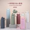 1L Double Lid Stainless Steel Vacuum Insulated Travel Water Bottle Outdoor Sports Daily Use