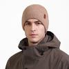 Winter Men's Cold-Proof Wool Hat Adult Outdoor Riding Velvet Warm Outdoor Knitted Hat