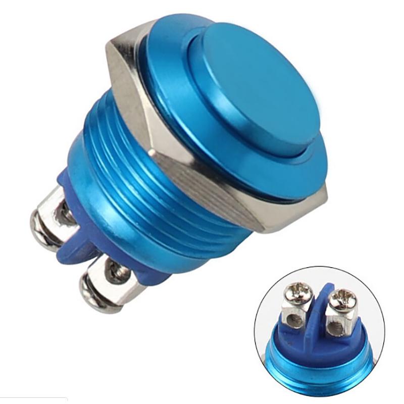 1Pc Momentary Push Button Switch 16mm Waterproof Mount Button Switch