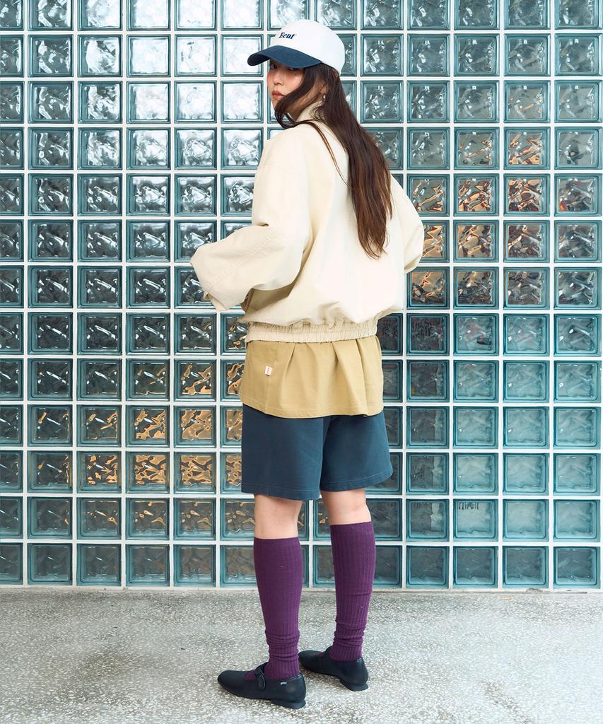 Eeut Washed Cotton Blouson Jacket / Ivory