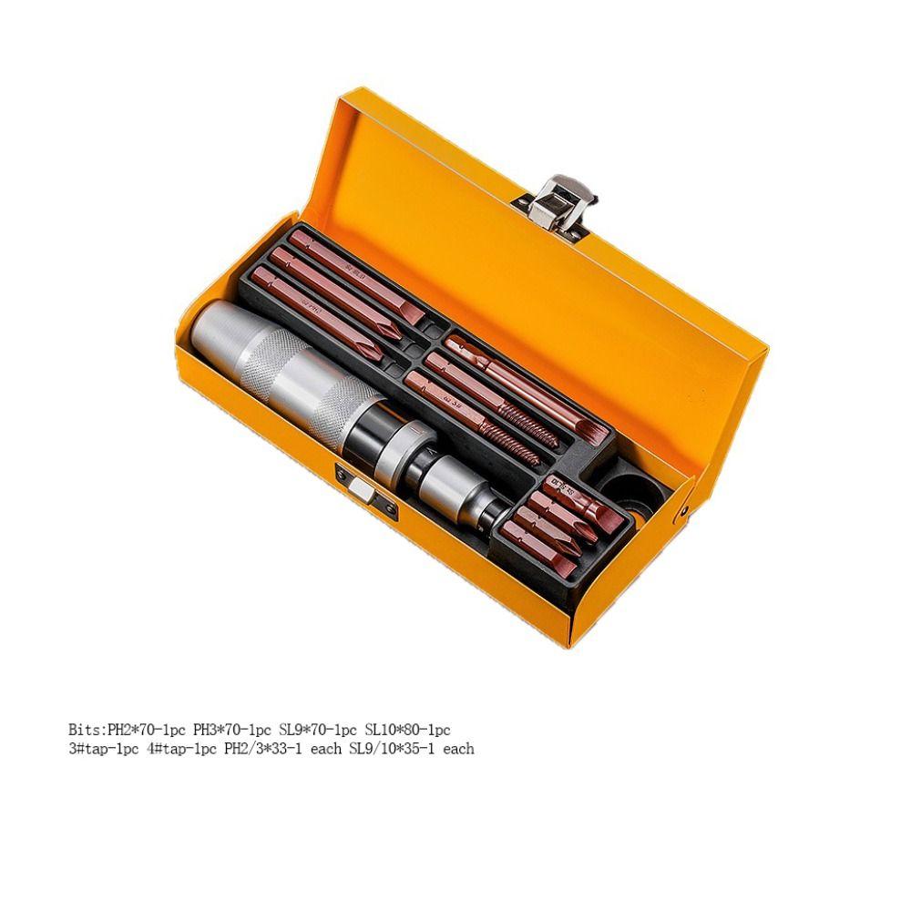 Detachable Impact Screwdriver Set Anti Slip Handle Screw Extractor Remover  Motorcycle