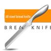 All-Steel Serrated Bread Knife for Toast and Baguettes