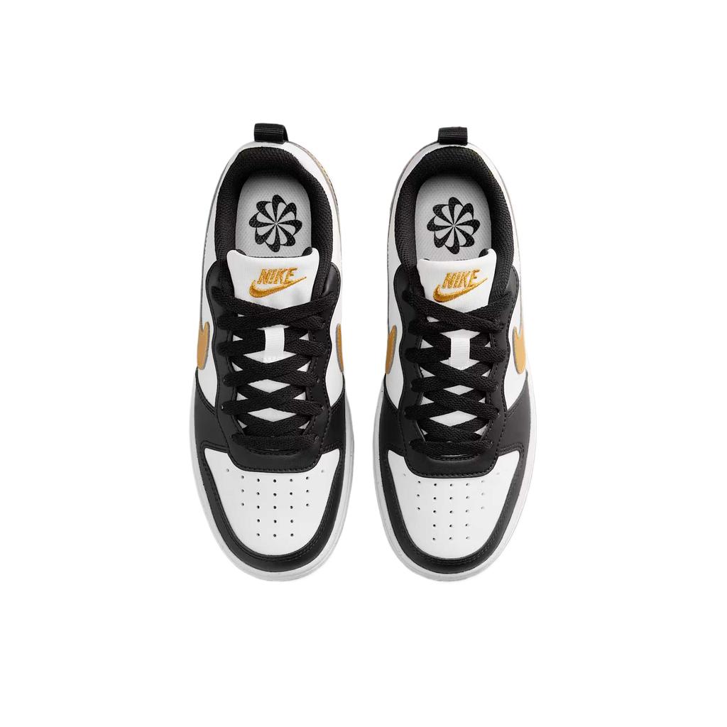 Nike Кроссовки Court Borough Low top Детские для скейтбординга Черно-белые Унисекс DV5456-008