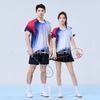 Quick-Dry Bamboo Fiber Badminton Set Men Women Couples Short Sleeve Top Shorts Skirt Tennis Pickleball Sportswear