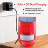 Wireless Solar Motion Alarm Light 120dB Siren IP65 Waterproof for Outdoor Patio Vegetable Garden Animal Repellent