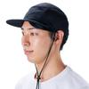 Ultra Light Cool Outdoor Cap with Removable Chin Heat Shielding Material Free [Shabo Hat] Cap, Strap, Lightweight, (JP, Alphabet, Size, Black)