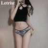 Женские спортивные стринги Letrist Alphabet в европейском и американском стиле, бесшовные полые сексуальные шорты для мам с Т-образной спинкой, большие размеры