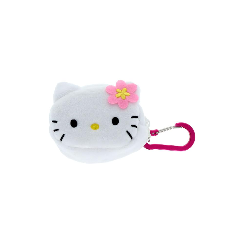 Канцелярские товары Hello Kitty Персонажи Sanrio Мини-кошелек Плюшевая игрушка с Hello Kitty S2338041 Sun-Star Карабин, Цветок,