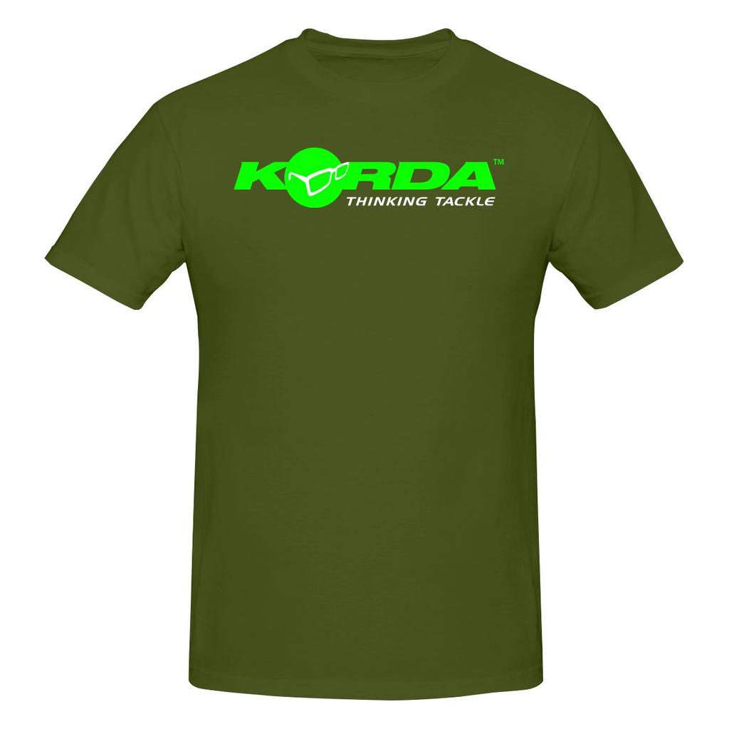 Korda Tackle Room Instagram Style Tshirt Lazy Vibe Ribbed Collar Tee
