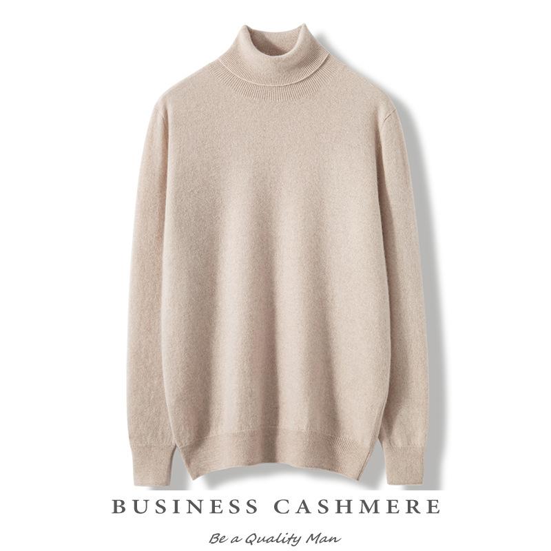 Кашемировый свитер с высоким воротником, пуловер, утолщенный свитер с основой и шерстяной вязаный свитер внутри.