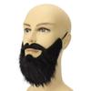 Synthetic Fiber Fake Beard Mustache Soft Hair Black/Brown/White Facial Hair Props Dress Up Elastic Band Cosplay Beard Cosplay