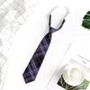 JK Bow Tie for Women, Japanese Uniform Shirt, College Style Student Plaid Tie, Men's Free Ribbon Accessories