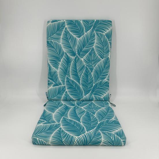 Подушка для кресла-качалки 18 дюймов x 19 дюймов Цветочная подушка на сиденье с ремнями Водонепроницаемая Устойчивая к выцветанию Подушка для спинки для обеденного стула, кресла-качалки для веранды