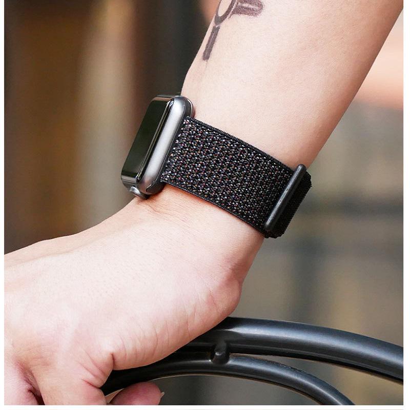 Nylon Band For Apple Watch Series Watch 9 8 / Ultra 2 7 6 SE 5/4/2/1 38 42MM Replacement Strap Loop for Iwatch Series 3 40/41/44 /45MM/49MM