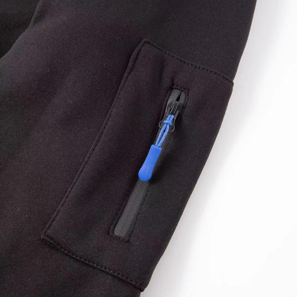 Мужская толстовка с капюшоном на молнии, карманный кардиган, мужская спортивная повседневная толстовка большого размера