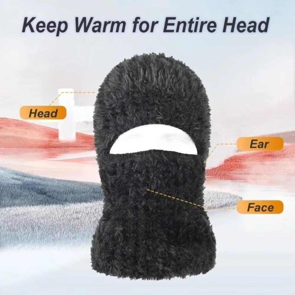 Full Coverage Neck Warmer Cap Windproof Full Face Mask Fashion Knitted Balaclava Hat