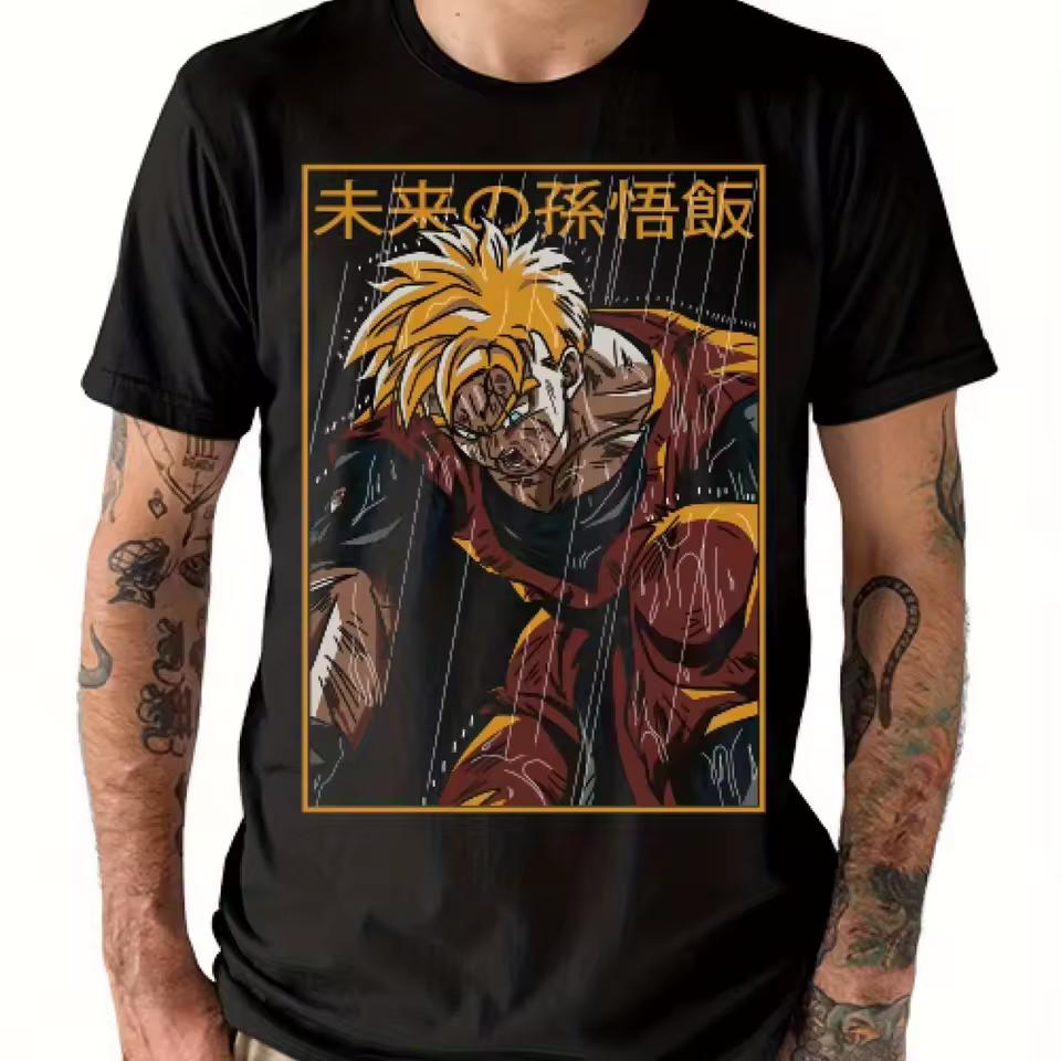 Dragon Ball Anime Future Gohan Printed T shirt Men's and Women's T shirt Men's Top Sports T shirt Men's T shirt 2026 Summer Tee