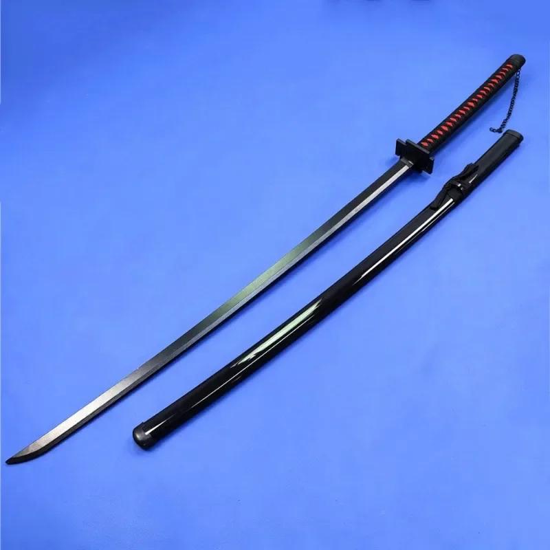 140cm Kurosaki Ichigo Katana Sword Anime Bleach Cosplay Prop Ninja Knife Real Size Japanese Katana Original Samurai Sabre Toy