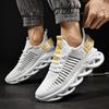 Men's Trendy Shoes Men's Shoes Spring and Autumn Mesh Flying Woven Upper Running Korean Version of Large Size Sports Shoes Casual Shoes