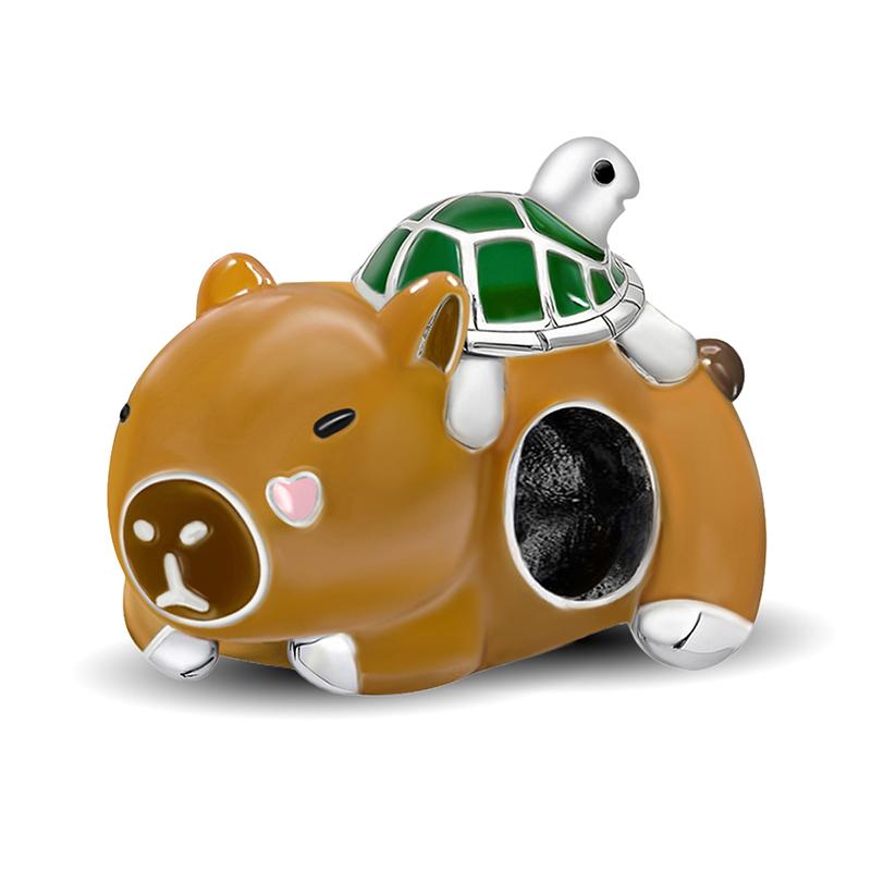 Медно-розовый фен-коала, подвеска-шарм «Оленёнок» для женщин, браслеты «Сделай сам», высококачественная персонализированная изысканная бижутерия