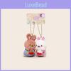 Rabbit Bear Elephant Magnetic Plush Keyring For Gifts And Decorative Accessories