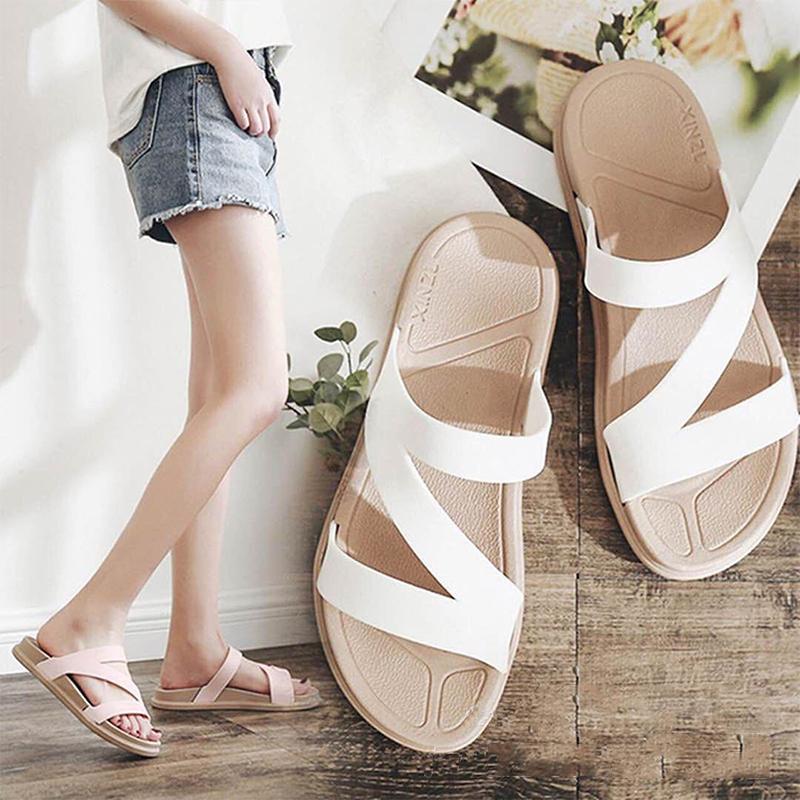 Slippers Women's Summer Wear Fashion All-match Sandals and Slippers Student Ladies Home Indoor Household Non-slip