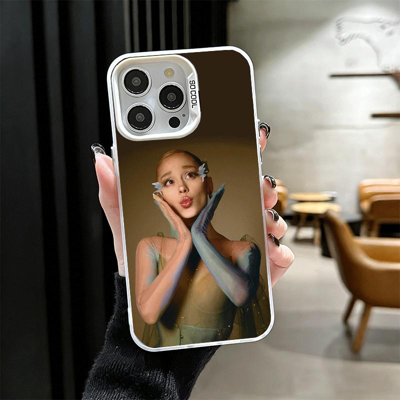A-Ariana G-Grande Soft Phone Case for iPhone 15 16 17 Pro Max 17Air 16E 14 Plus 13 12 Mini Shockproof Cover Back Shell