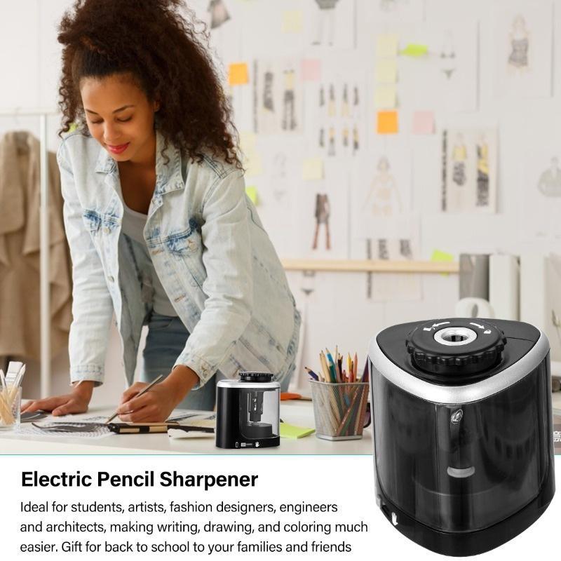 НОВАЯ электрическая точилка для карандашей, автоматический сенсорный переключатель, карандаш, самолет, школа, офис, классные принадлежности