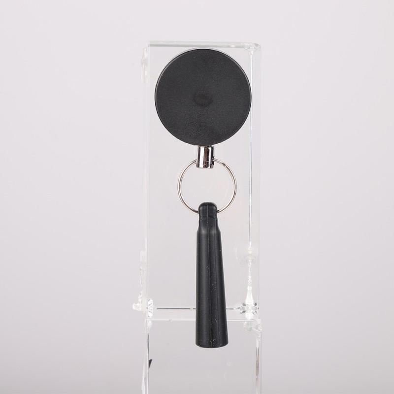 Выдвижной держатель для карандашей из нержавеющей стали, силиконовый АБС-пластик, анти-потерянная веревка, брелок для ключей, зажим для ремня