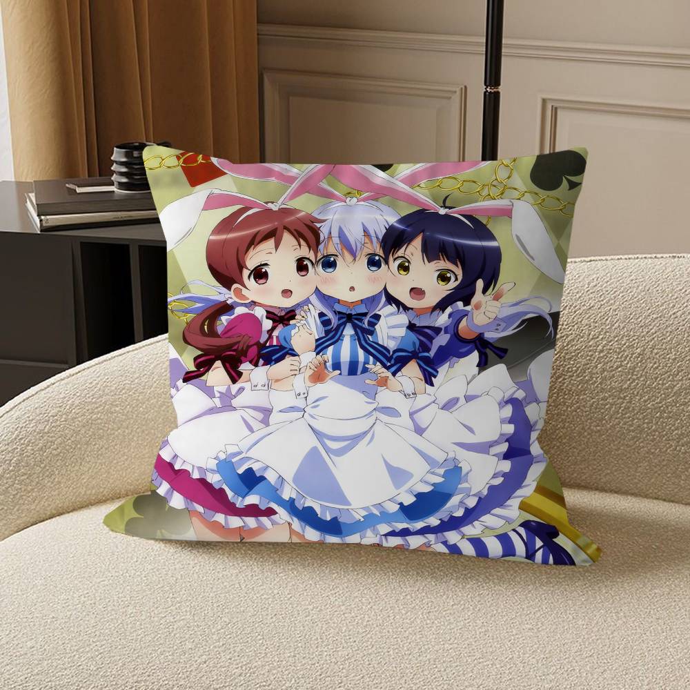 Аниме Я-Это О-заказ Р-кролик Подушка Аниме Подушка Диван Кровать Наволочка Подушка для головы Наволочка 45х45 см Мода