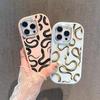 N72 Black Gold Snake Art Soft Back Cover for Samsung S24 Ultra A14 iPhone 16 Pro Max Xiaomi Redmi Note13 Plating Frame Camera Protector Case