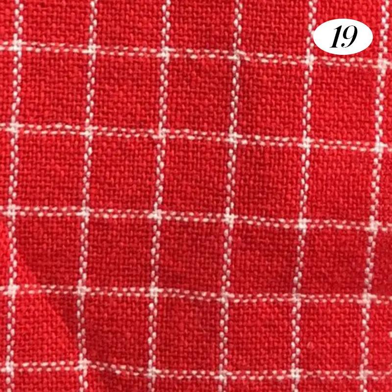 Хлопчатобумажная ткань в клетку, окрашенная пряжей, для DIY-платья, дышащая, ткань для стирки, текстиль, ткань для одежды кукол, материалы для рукоделия