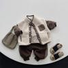 Мальчики 2-6 лет, цветное плюшевое пальто, зимняя новая куртка для мальчиков, детские теплые утолщенные топы, детская одежда