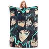 Муичиро Токито Одеяла Плюшевые из кораллового флиса Аниме Клинок рассекающий демонов Теплые пледы для путешествий в самолете Спальня Стеганое одеяло