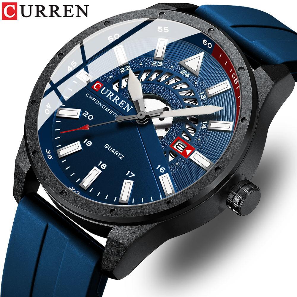 CURREN Men's Waterproof Tape Quartz Watch Business Calendar Men's Watch